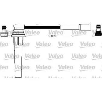 VALEO 346154 - Kit de câbles d'allumage