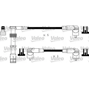 VALEO 346180 - Kit de câbles d'allumage