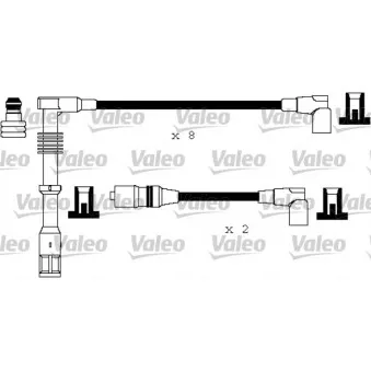 VALEO 346181 - Kit de câbles d'allumage