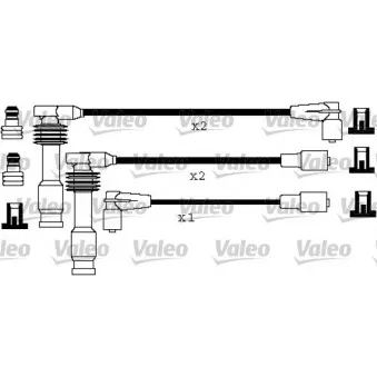 VALEO 346193 - Kit de câbles d'allumage