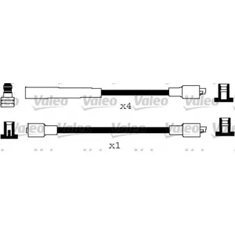 VALEO 346204 - Kit de câbles d'allumage