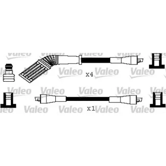 VALEO 346243 - Kit de câbles d'allumage