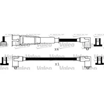 VALEO 346266 - Kit de câbles d'allumage