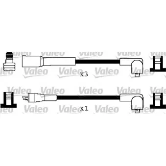 VALEO 346268 - Kit de câbles d'allumage