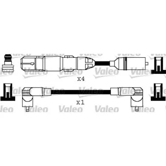 VALEO 346318 - Kit de câbles d'allumage