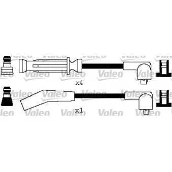 VALEO 346323 - Kit de câbles d'allumage