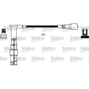 VALEO 346325 - Kit de câbles d'allumage
