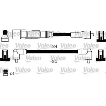 VALEO 346333 - Kit de câbles d'allumage