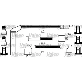 Kit de câbles d'allumage VALEO OEM 96256433