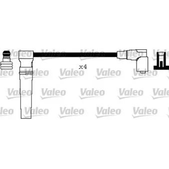 Kit de câbles d'allumage VALEO OEM 96211948