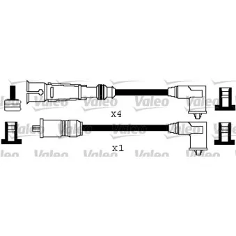 VALEO 346363 - Kit de câbles d'allumage