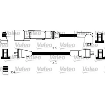 VALEO 346387 - Kit de câbles d'allumage