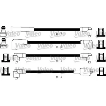 VALEO 346394 - Kit de câbles d'allumage