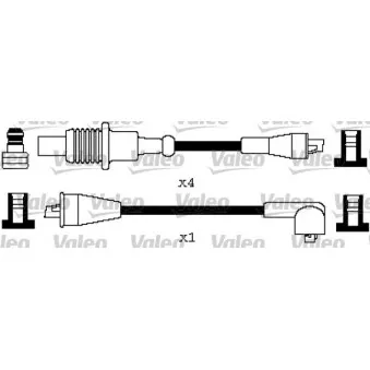 VALEO 346396 - Kit de câbles d'allumage