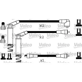 VALEO 346404 - Kit de câbles d'allumage