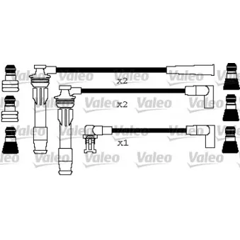 VALEO 346407 - Kit de câbles d'allumage