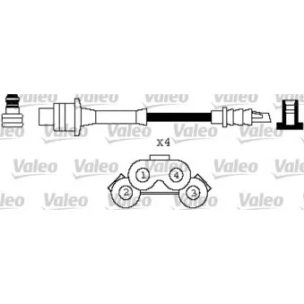 VALEO 346429 - Kit de câbles d'allumage