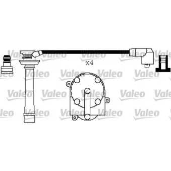 VALEO 346434 - Kit de câbles d'allumage