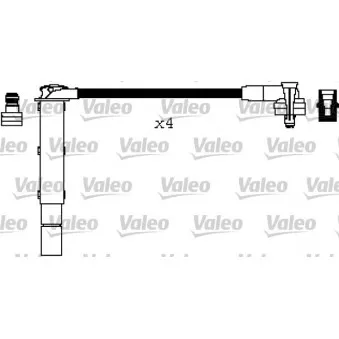 VALEO 346486 - Kit de câbles d'allumage