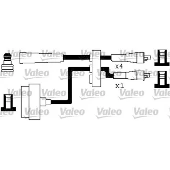 VALEO 346525 - Kit de câbles d'allumage