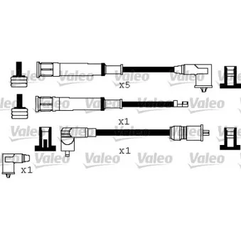 VALEO 346573 - Kit de câbles d'allumage