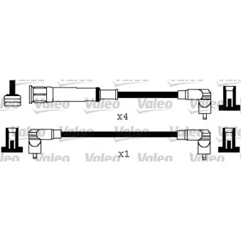 VALEO 346578 - Kit de câbles d'allumage