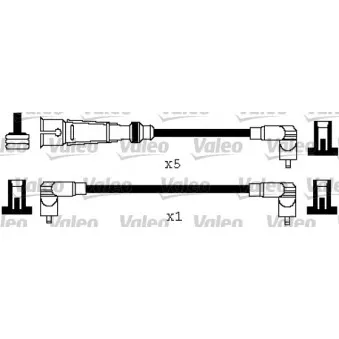 VALEO 346579 - Kit de câbles d'allumage