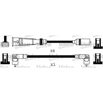 VALEO 346580 - Kit de câbles d'allumage