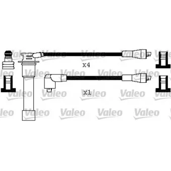 VALEO 346596 - Kit de câbles d'allumage