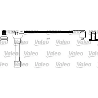 VALEO 346598 - Kit de câbles d'allumage