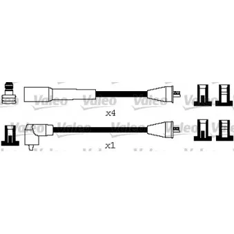 Kit de câbles d'allumage VALEO OEM 1612492