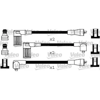 VALEO 346616 - Kit de câbles d'allumage