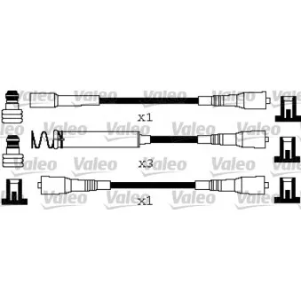VALEO 346663 - Kit de câbles d'allumage