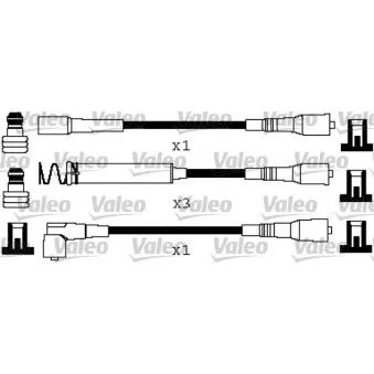 VALEO 346667 - Kit de câbles d'allumage