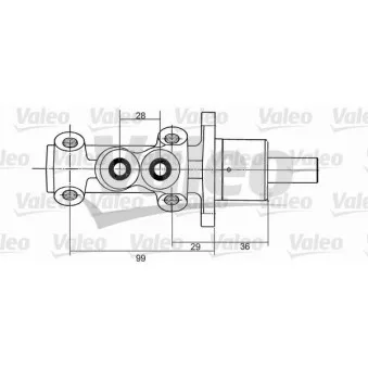 Maître-cylindre de frein VALEO OEM 357611019B