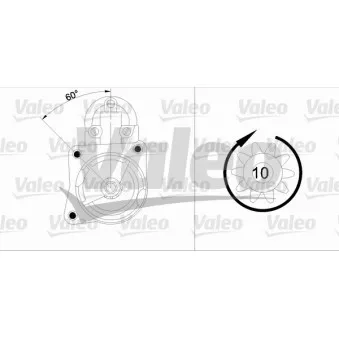 Démarreur VALEO OEM 91AB11000KB