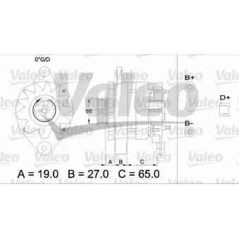 Alternateur VALEO OEM 9031081