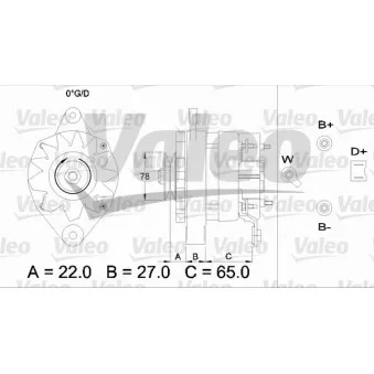 Alternateur VALEO OEM 7700754835