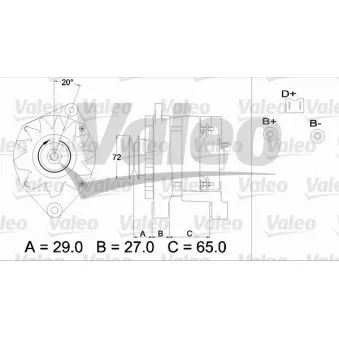 Alternateur VALEO OEM 7701351761