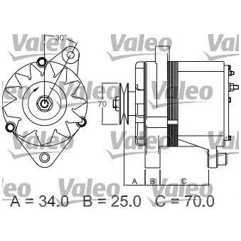 Alternateur VALEO OEM 7547680