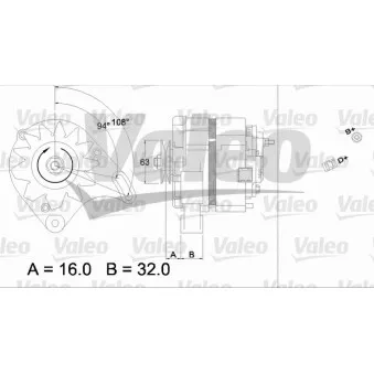 Alternateur VALEO OEM 5967212
