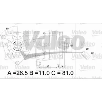 Alternateur VALEO OEM ADU9670