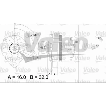 Alternateur VALEO OEM 46231659