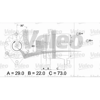 Alternateur VALEO OEM 7702242