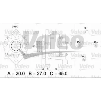 Alternateur VALEO OEM 7701499491