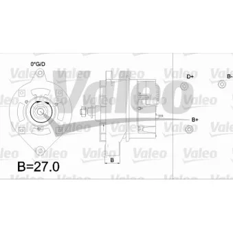 Alternateur VALEO OEM 1618473M91