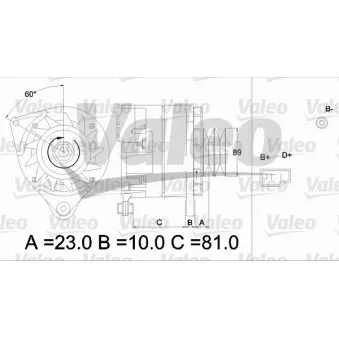Alternateur VALEO OEM 3582821M1