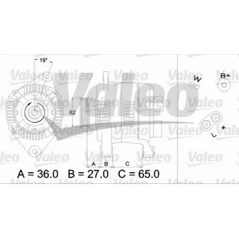 Alternateur VALEO OEM 7700857922