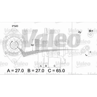 Alternateur VALEO OEM 7701035684