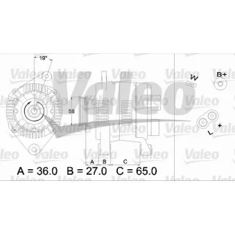 Alternateur VALEO OEM 7700855616